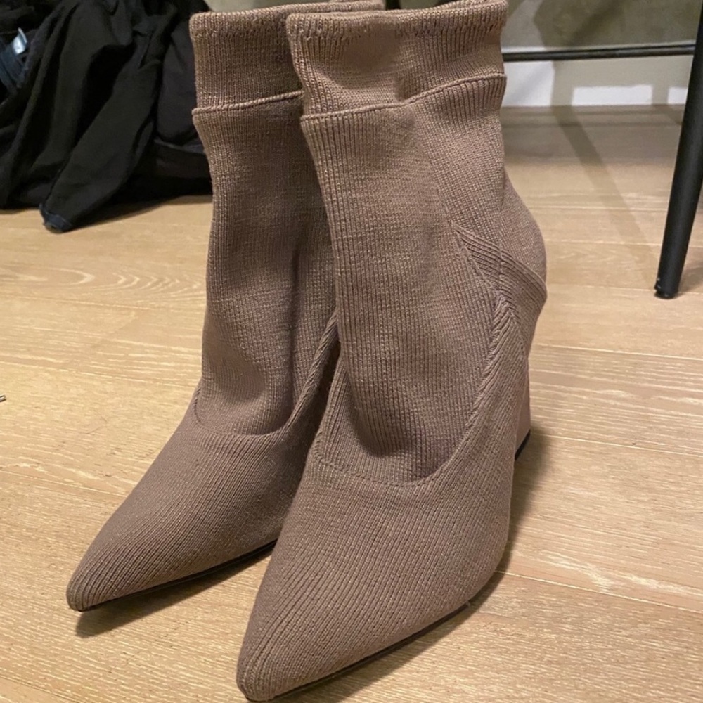H by Halston Ribbed Sock Booties - Picture 2 of 3